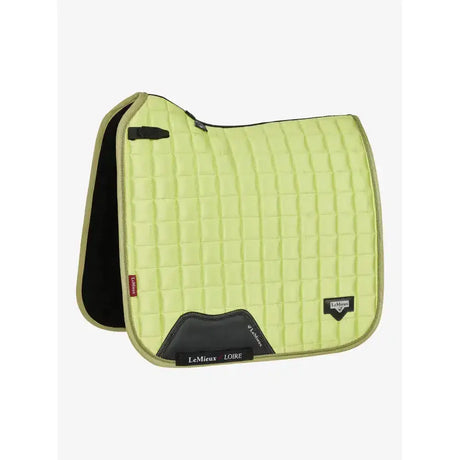 Lemieux loire classic lime green quilted dressage square kiwi pad with black trim stylish dressage pad