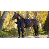 Lemieux Loire Classic GP Square Navy/Cranberry Navy/Cranberry Small/Medium Saddle Pads