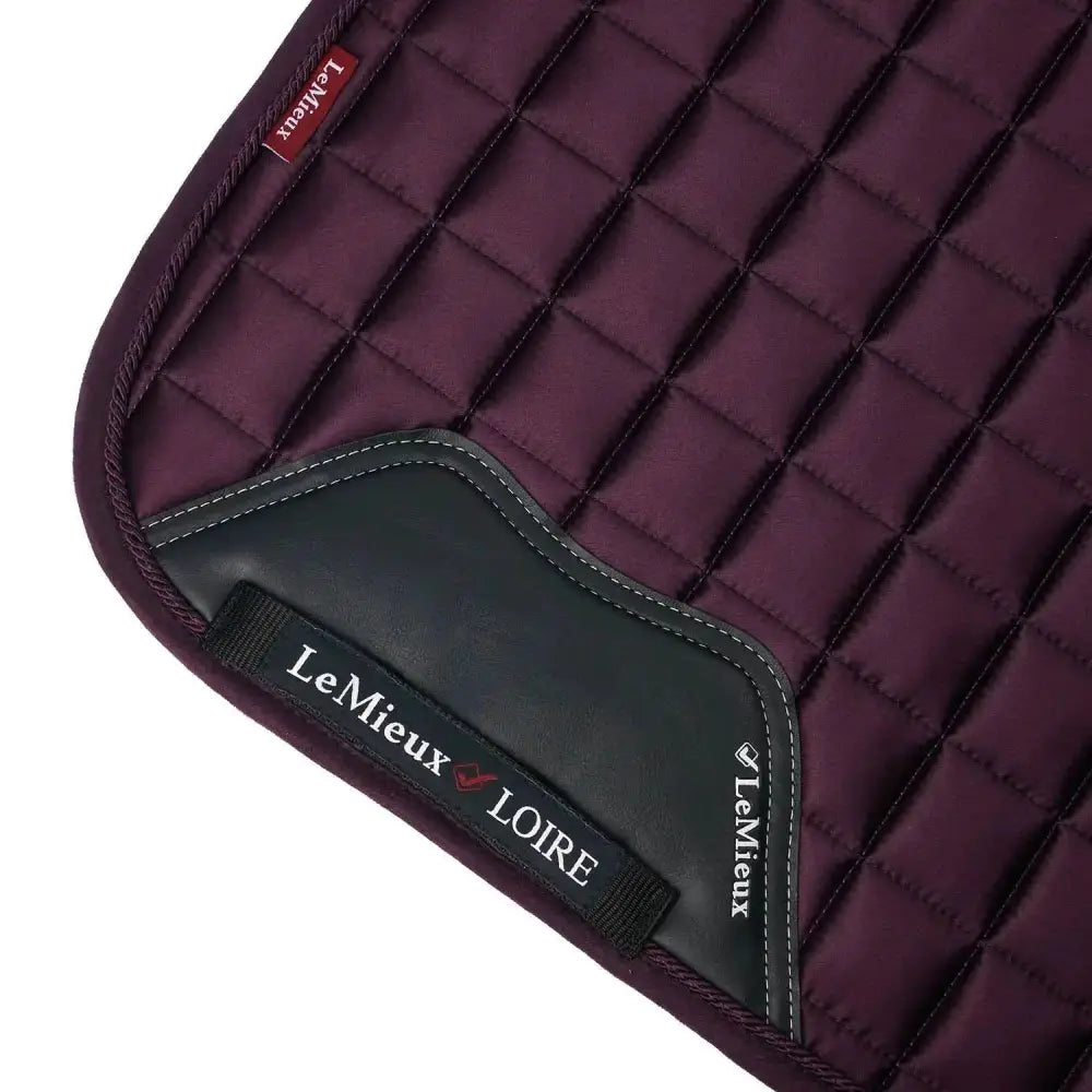 LeMieux Loire Classic Satin Dressage Square Fig S/M Saddle Pads & Numnahs Barnstaple Equestrian Supplies