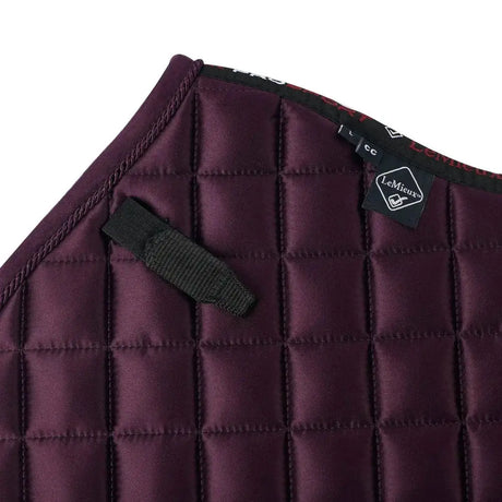 LeMieux Loire Classic Satin Dressage Square Fig S/M Saddle Pads & Numnahs Barnstaple Equestrian Supplies