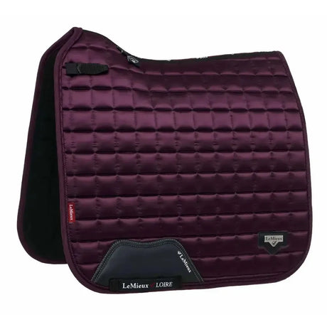 LeMieux Loire Classic Satin Dressage Square Fig S/M Dressage Saddle Pads