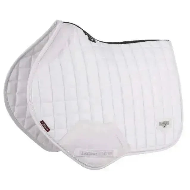 LeMieux Loire Memory Close Contact Square White White Large Saddle Pads
