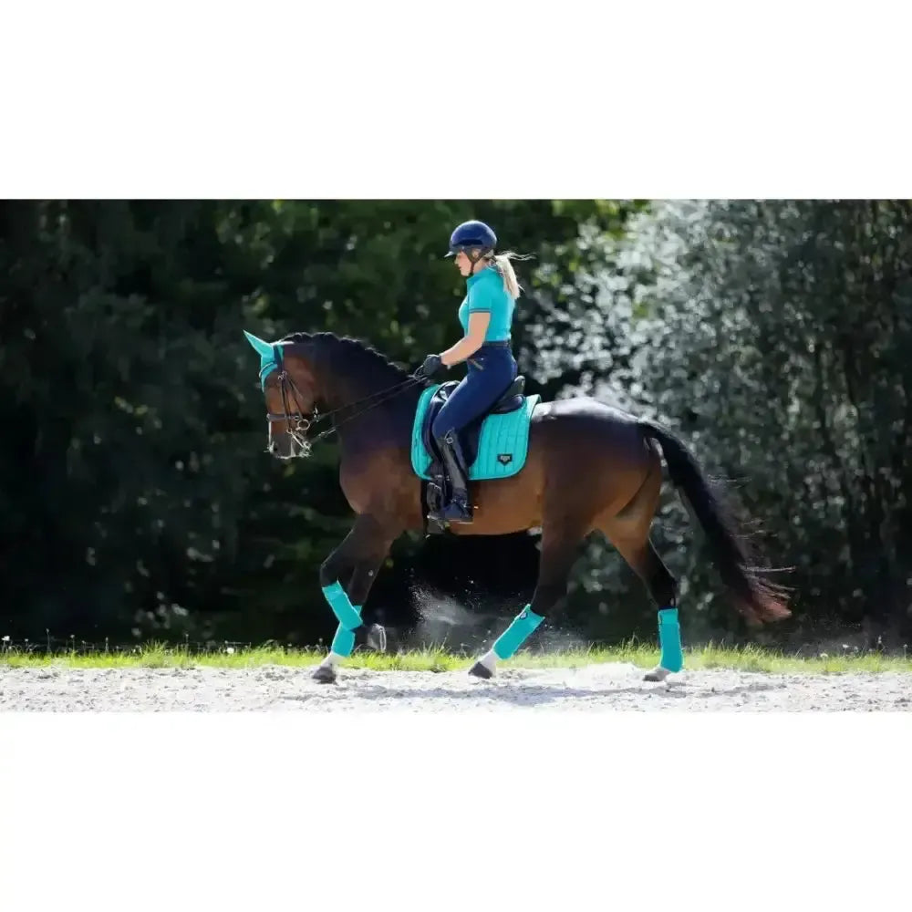 LeMieux Loire Memory Dressage Square Azure Large Azure Dressage Saddle Pads
