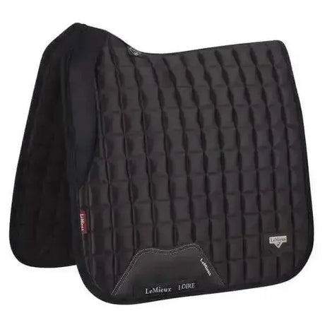 LeMieux Loire Memory Dressage Square Black Black Large Dressage Saddle Pads