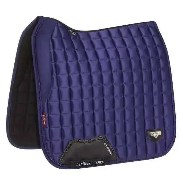 LeMieux Loire Memory Dressage Square Ink Blue Ink Large Saddle Pads & Numnahs Barnstaple Equestrian Supplies