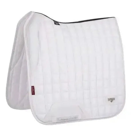 LeMieux Loire Memory Dressage Square White Large Dressage Saddle Pads