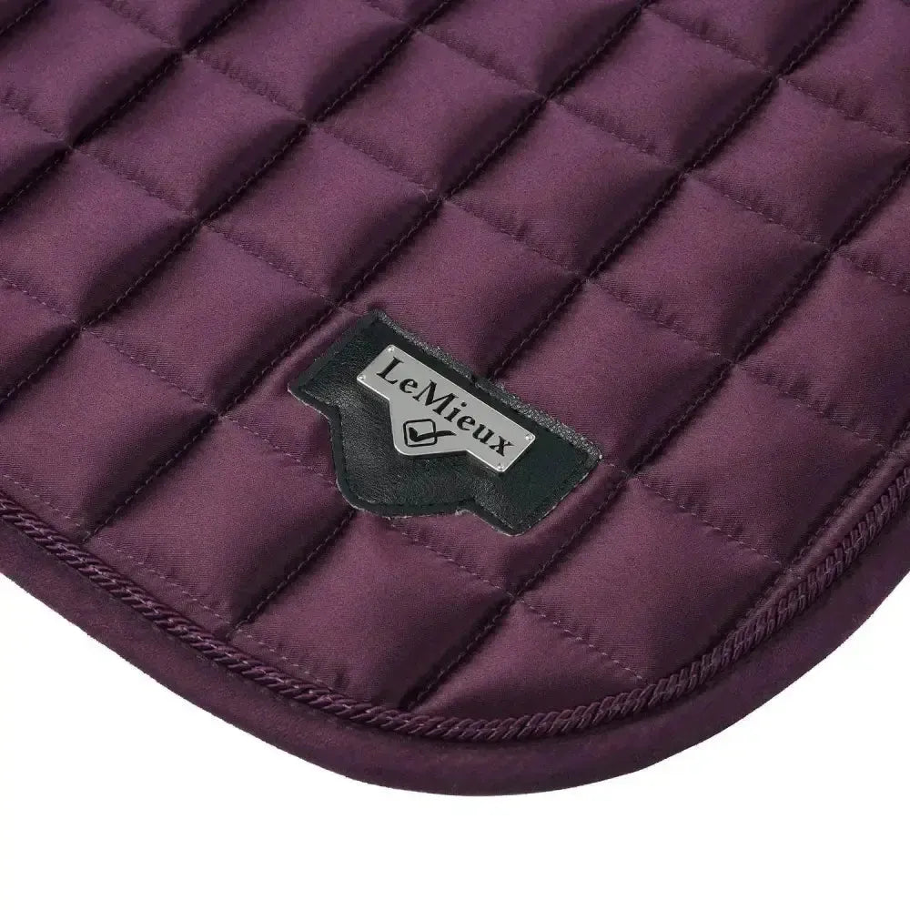 LeMieux Loire Memory Satin Dressage Square Fig S/M Dressage Saddle Pads