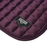 LeMieux Loire Memory Satin Dressage Square Fig S/M Dressage Saddle Pads