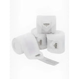 White lemieux loire polo bandages soft breathable fabric with subtle branding from the loire collection polo bandages white