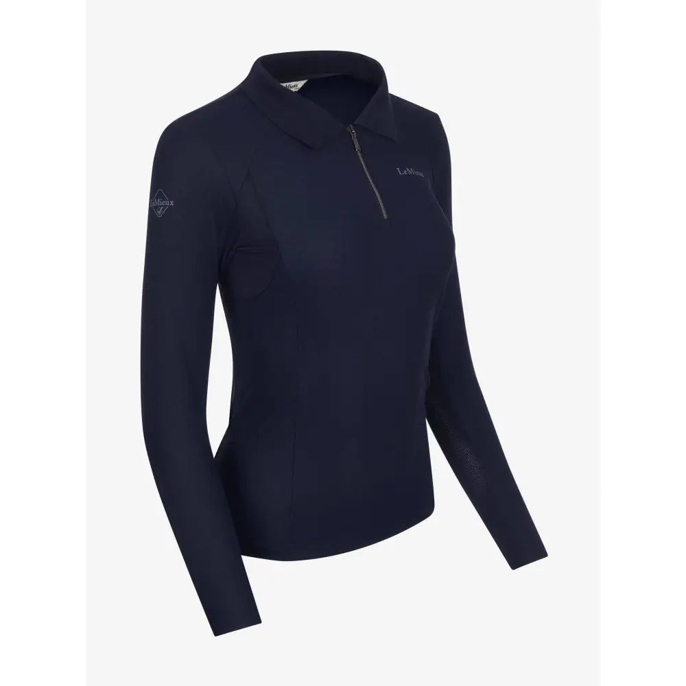 Lemieux Long Sleeve Sport Polo Shirt Navy 10 Polo Shirts & T Shirts Barnstaple Equestrian Supplies