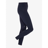 Black lemieux lydia mesh leggings with high waist and reflective knee patches perfect for equestrian use