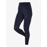 Navy blue lemieux lydia mesh high waisted leggings with reinforced knee patches perfect for riding