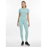 Lemieux Lydia Mesh Leggings Aqua Aqua UK 6 Legwear