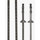 LeMieux Magna Grip Rubber Reins Brown/ Brass Pony Brown/Brass Rubber Reins