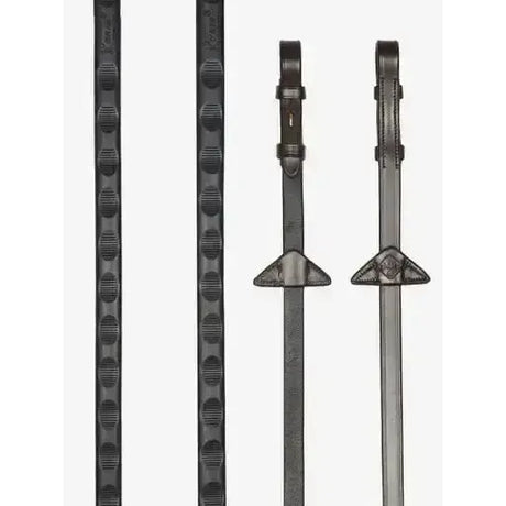 LeMieux Magna Grip Rubber Reins Havana/ Brass Pony Havana/Brass Rubber Reins