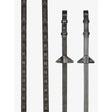 LeMieux Magna Grip Rubber Reins Havana/ Silver Cob Havana/Silver Rubber Reins