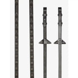 LeMieux Magna Grip Rubber Reins Havana/ Silver Cob Havana/Silver Rubber Reins