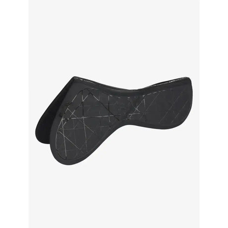 Black lemieux matrix support euro jump half pad with geometric line pattern for extra comfort and support