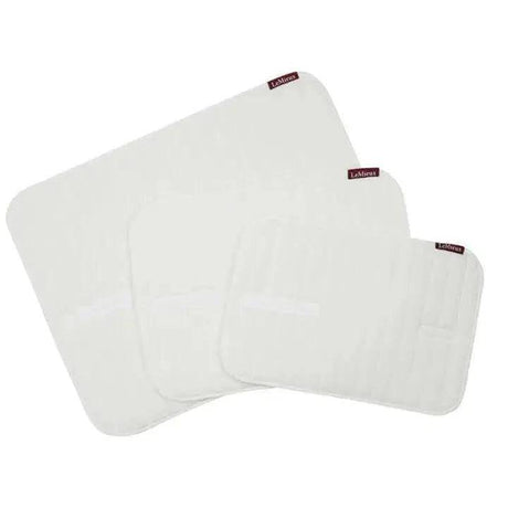 LeMieux Memory Foam Bandage Pads White (Pair) White Small LeMieux Bandages & Wraps Barnstaple Equestrian Supplies