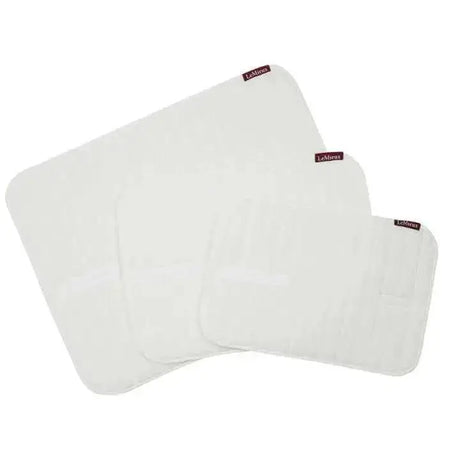 LeMieux Memory Foam Bandage Pads White (Pair) White Small Leg Pads Barnstaple Equestrian Supplies