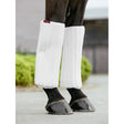 White ribbed lemieux memory foam bandage pads designed as horse leg wraps for comfortable support and protection