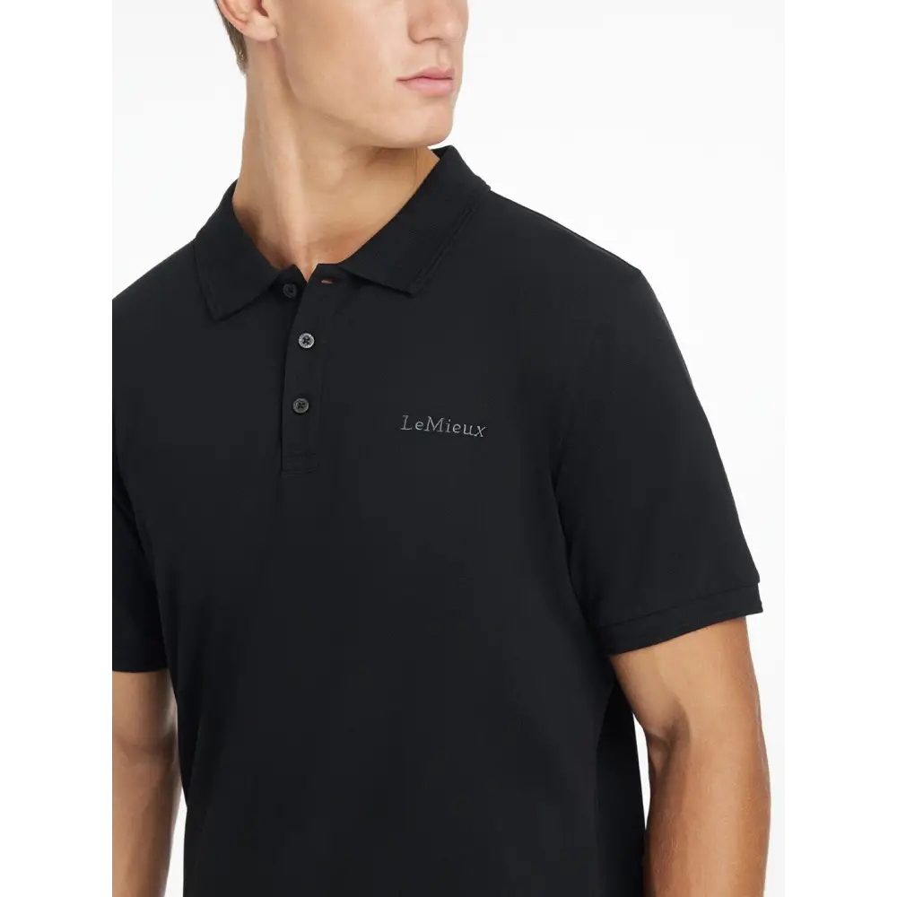 Lemieux Mens Classique Polo Shirt Black Black X-Small Polo Shirts