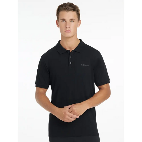 Lemieux Mens Classique Polo Shirt Black Black X-Small Polo Shirts