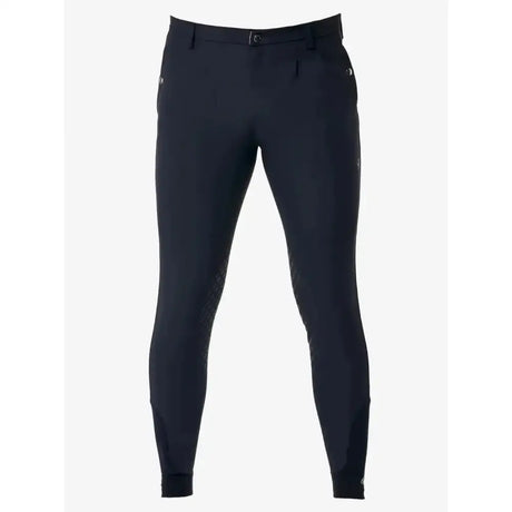 Black lemieux mens elite classic pleated breech with sleek fit and subtle side branding perfect for riding