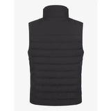 Lemieux mens gilet black quilted puffer vest with high collar made of cosy dupont synthetic for year round wear
