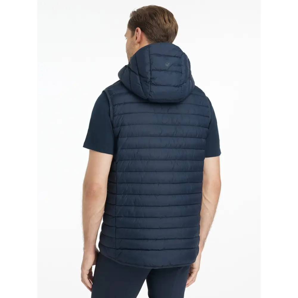Lemieux Mens Hooded Puffer Gilet Navy Navy X-Small Outdoor Jackets