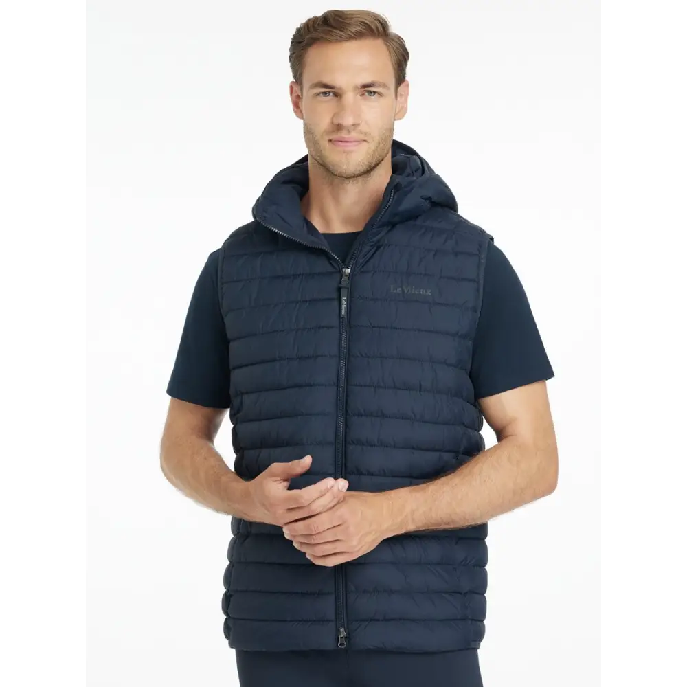 Lemieux Mens Hooded Puffer Gilet Navy Navy X-Small Outdoor Jackets