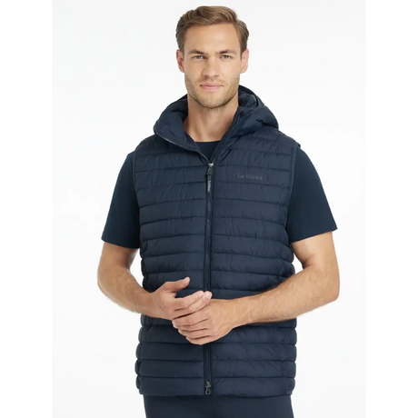 Lemieux Mens Hooded Puffer Gilet Navy Navy X-Small Outdoor Jackets