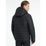 Lemieux Mens Hooded Puffer Jacket Black Black X-Small Outdoor Jackets