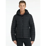 Lemieux Mens Hooded Puffer Jacket Black Black X-Small Outdoor Jackets