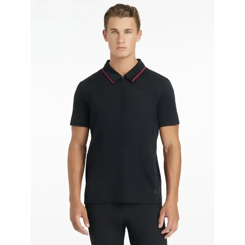 Lemieux Mens Performance Polo Black Black X-Small Polo Shirts