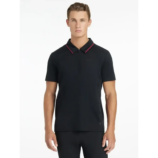 Lemieux Mens Performance Polo Black Black X-Small Polo Shirts