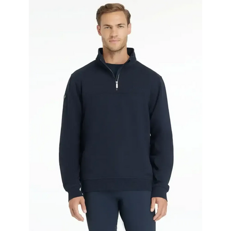 Lemieux Mens Quarter Neck Sweat Navy Navy X-Small Jumpers