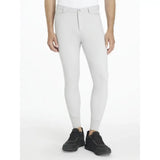 Lemieux mens sports breeches light grey with sleek white riding pants design and subtle stitching details