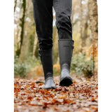 Lemieux mens stride wellington boots black with matte finish and side zipper closure for easy wear