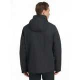 Lemieux mens waterproof team jacket black with sleek design and subtle stitching perfect for outdoor use