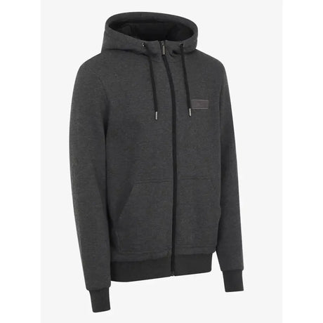 LeMieux Mens Zip Through Fleece Hoodie Graphite X Small Hoodies