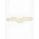 A pale yellow soft adhesive bandage with a curved shape for the lemieux merino anatomic jumping girth cover natural