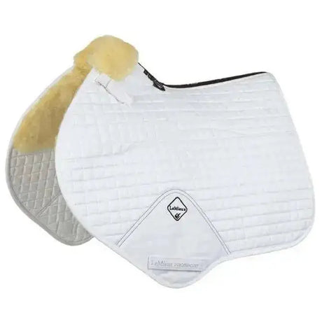 LeMieux Merino CC / Jump Square Half Lined Natural/White White Large Saddle Pads & Numnahs Barnstaple Equestrian Supplies