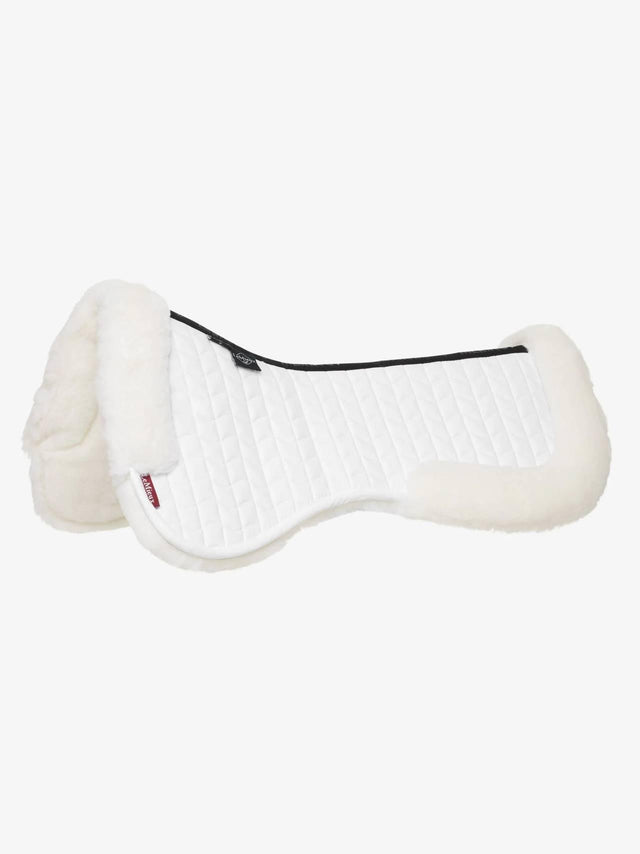 LeMieux Merino+ Dressage Half Pad White/White Medium White/White Half Pads