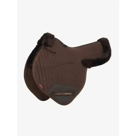 LeMieux Merino+ Half Lined Close Contact Numnah Brown/Brown Medium Brown/Brown Numnahs