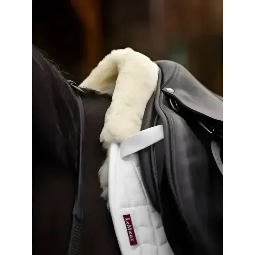 White lemieux merino+ half lined gp square with cream fleece lining and red brand tag australian woolmark accredited