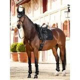 LeMieux Merino+ Half Lined Suede Dressage Square Black/Black Medium Black/Black Dressage Saddle Pads