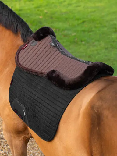 LeMieux Merino+ Half Pad Brown/Brown Small Brown/Brown Half Pads