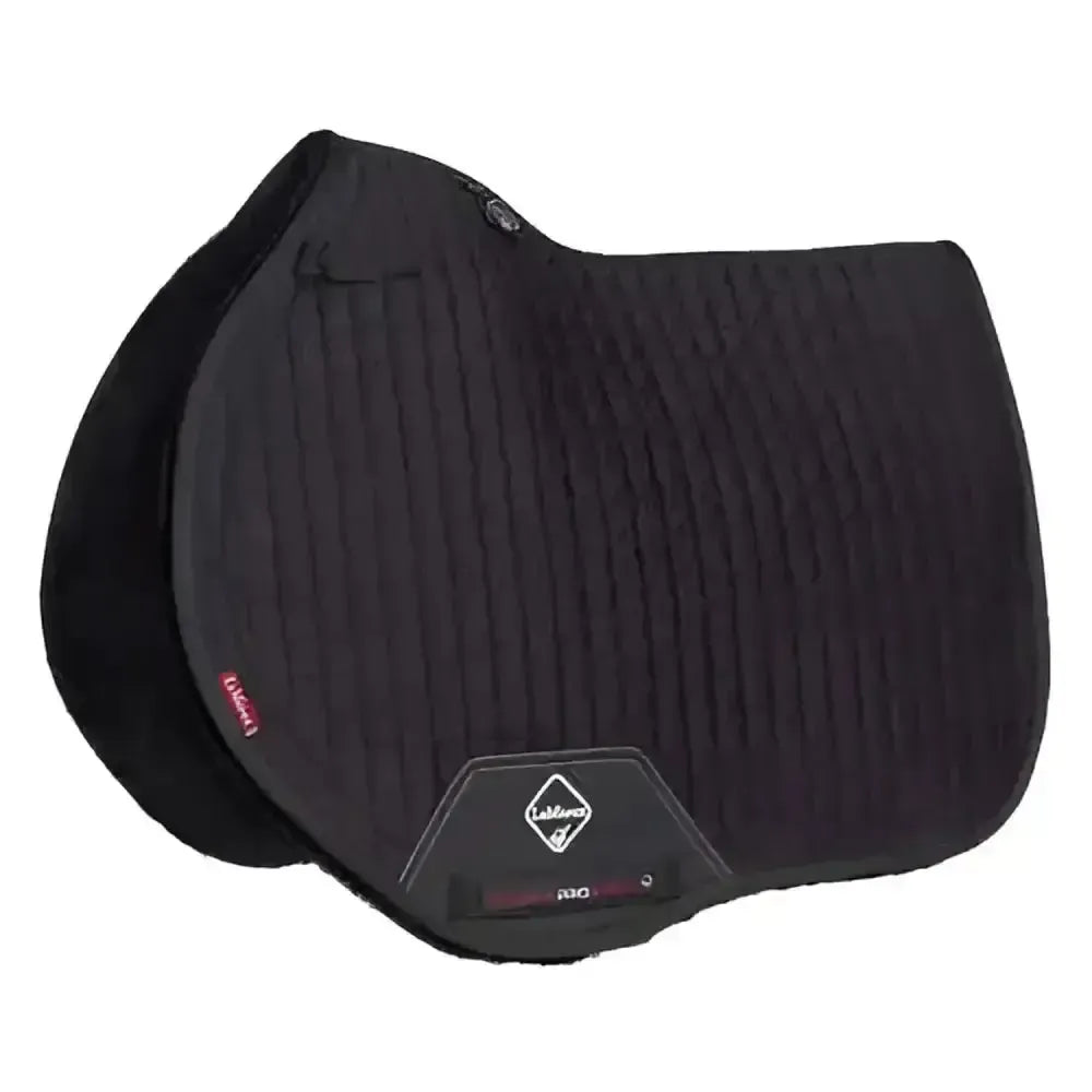 LeMieux Merino+ Sensitive Skin EuroJump Square Black Black Large Saddle Pads