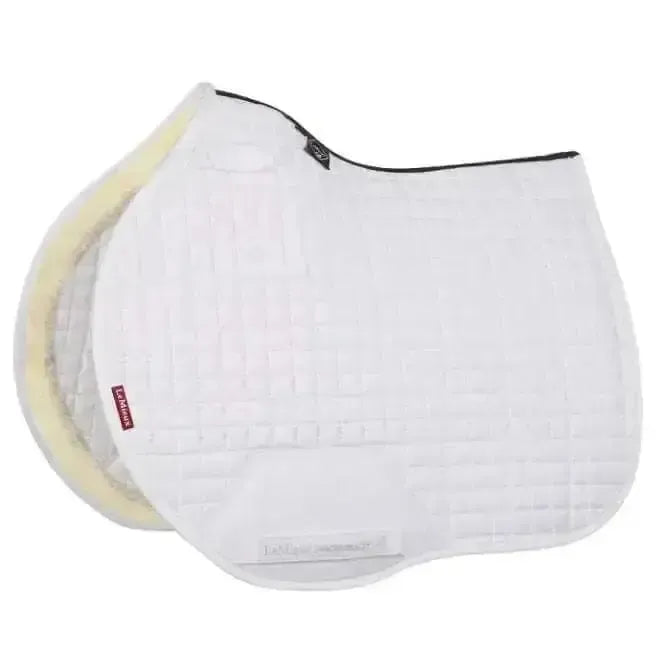 LeMieux Merino+ Sensitive Skin EuroJump Square White White Large Saddle Pads